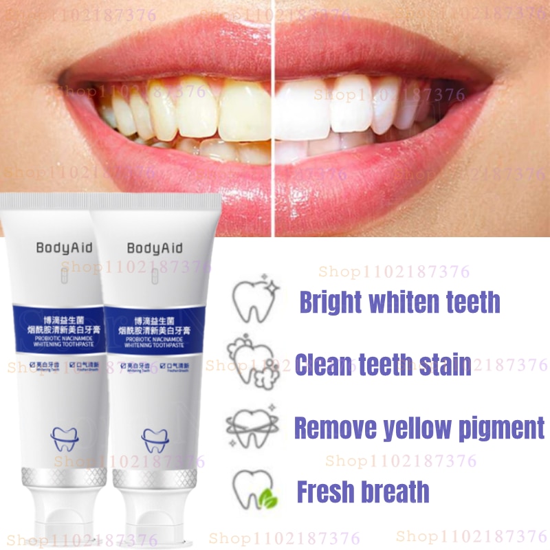 Niacinamide Whitening Probiotic Toothpaste – Accessories Onlines